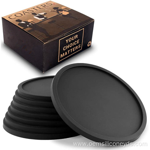 Food Grade Silicone Drinking Coaster Sets